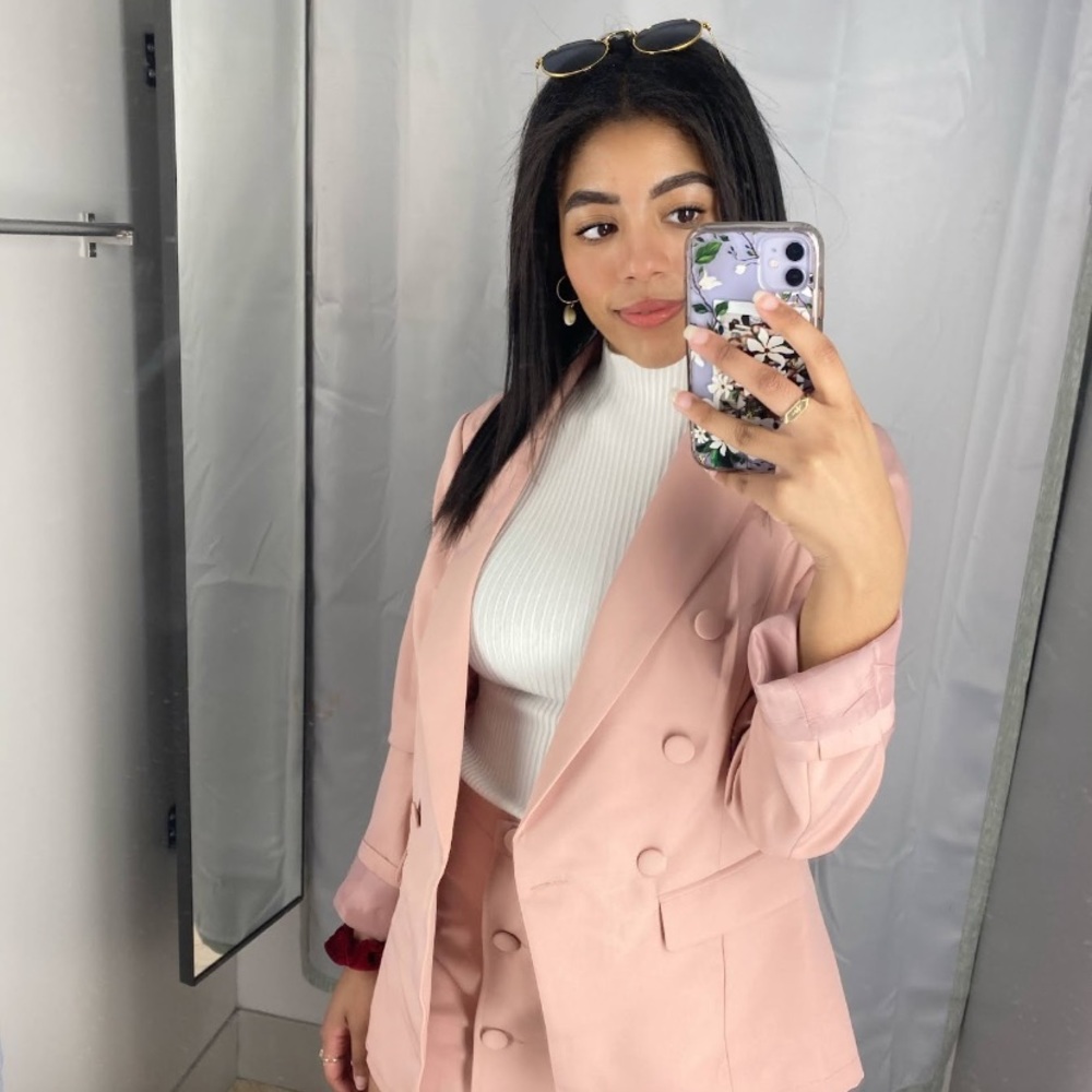 Pink forever 21 blazer